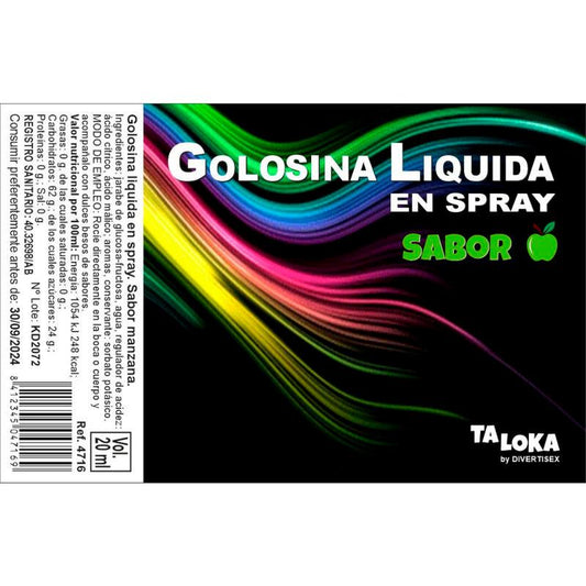 TALOKA - APPLE FLAVORED LIQUID CANDY SPRAY 20 ML