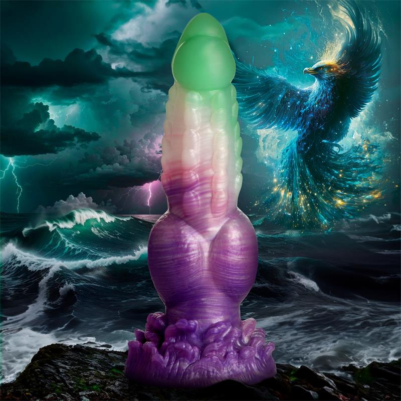 CREATURE COCKS - AQUA PHOENIX SILICONE DILDO