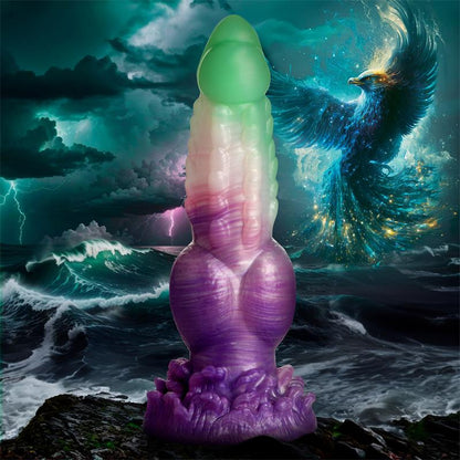 CREATURE COCKS - AQUA PHOENIX SILICONE DILDO