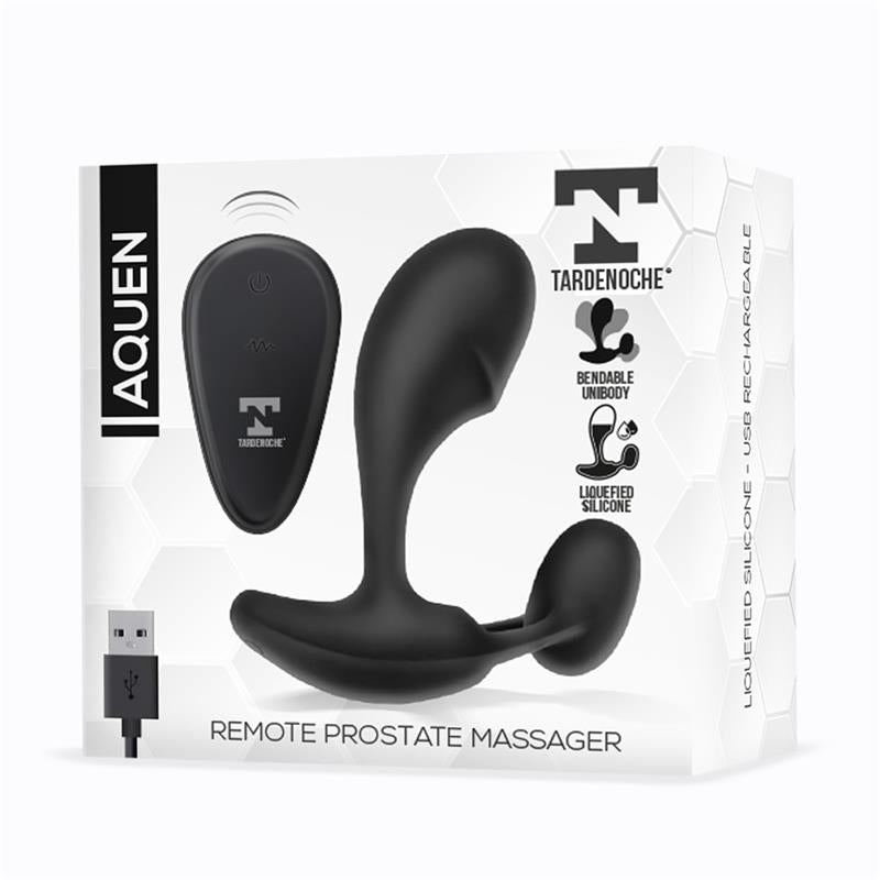 TARDENOCHE - AQUEN PROSTATE AND PERINEUM STIMULATOR LIQUID SILICONE REMOTE CONTROL MAGNETIC USB