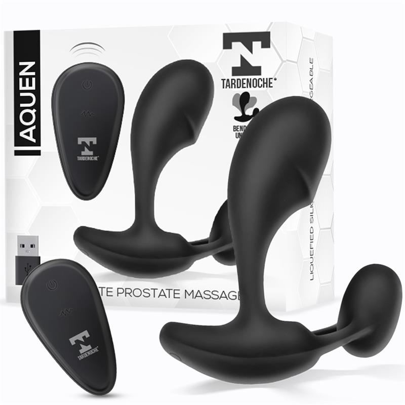 TARDENOCHE - AQUEN PROSTATE AND PERINEUM STIMULATOR LIQUID SILICONE REMOTE CONTROL MAGNETIC USB