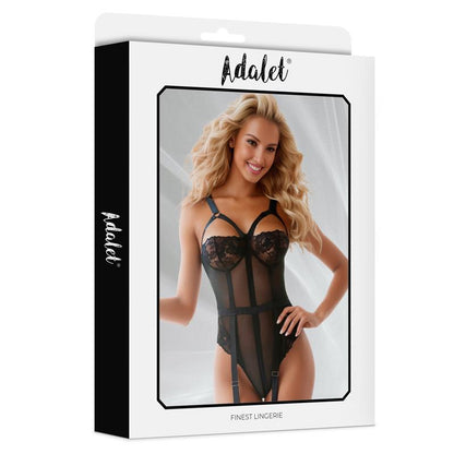 ADALET LINGERIE - ARIANA TEDDY WITH GARTER BELT AND LEG RINGS