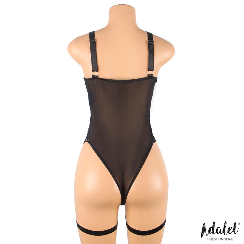 ADALET LINGERIE - ARIANA TEDDY WITH GARTER BELT AND LEG RINGS