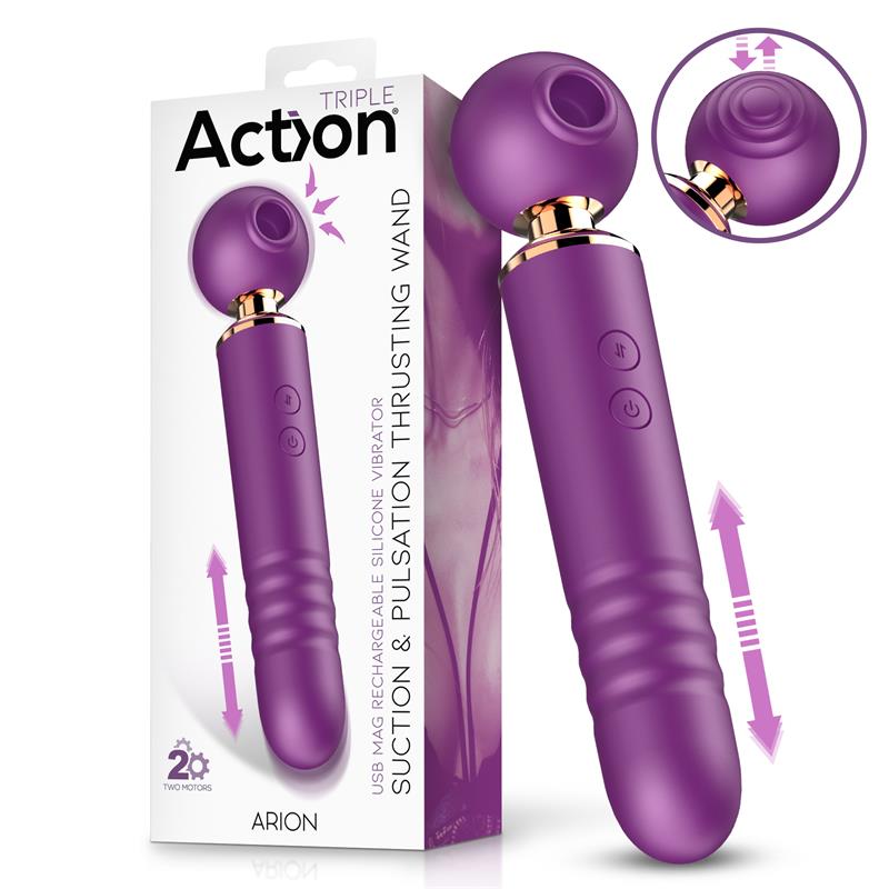 ACTION - ARION WAND WITH SUCTION, PULSATION AND THRUSTING