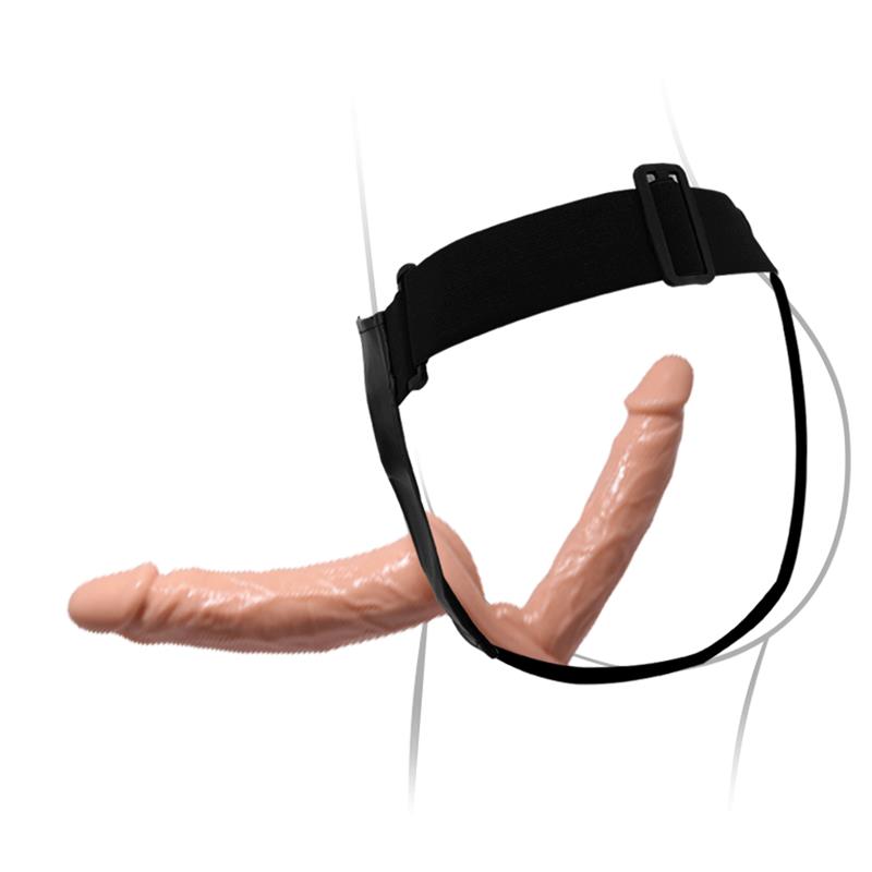PRETTYLOVE - HARNAIS AVEC DOUBLE DILDO 7.1 + 5.9
