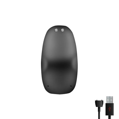 ACTION - ASHER BUTT PLUG WITH REMOTE CONTROL MAGNETIC USB BLACK