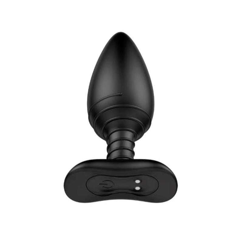 ACTION - ASHER BUTT PLUG WITH REMOTE CONTROL MAGNETIC USB BLACK