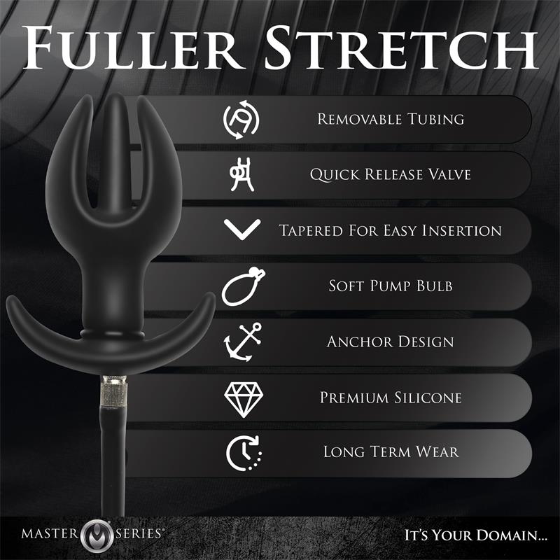 MASTER SERIES - ASS BOUND ANCHOR INFLATABLE ANAL PLUG