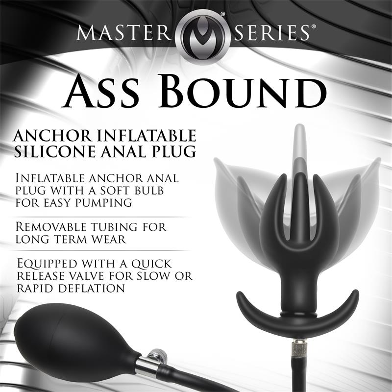 MASTER SERIES - ASS BOUND ANCHOR INFLATABLE ANAL PLUG
