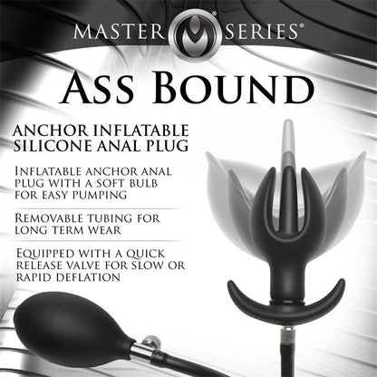 MASTER SERIES - ASS BOUND ANCHOR INFLATABLE ANAL PLUG