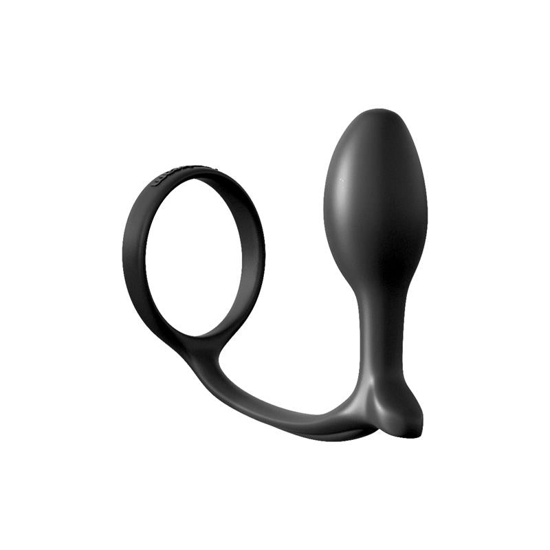 COLLECTION ANAL FANTASY - ANNEAU PÉNIEN ASS-GASM POUR DÉBUTANTS COULEUR NOIR