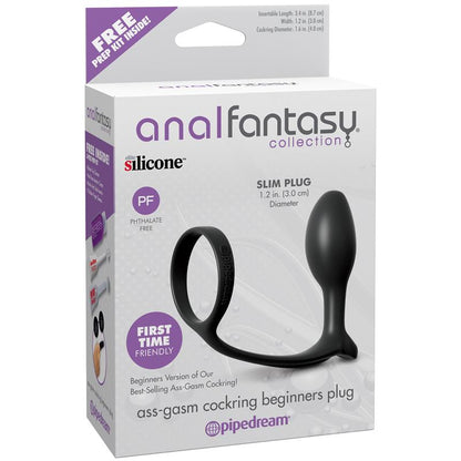ANAL FANTASY COLLECT. - ASS-GASM COCKRING FOR BEGINNERS COLOUR BLACK