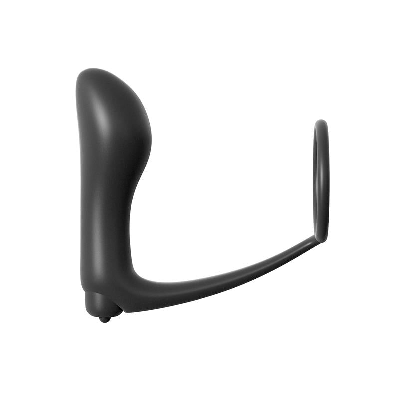 ANAL FANTASY COLLECT. - ASS-GASM COCKRING VIBRATING PLUG  - COLOUR BLACK