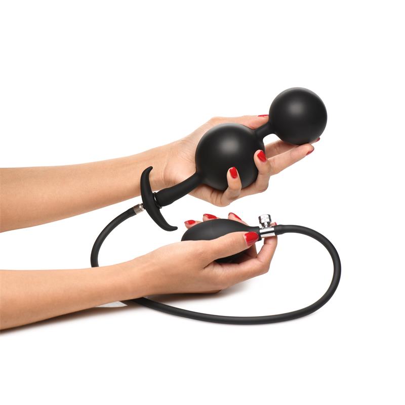 MASTER SERIES - ASS RATTLER WEIGHTED INFLATABLE ANAL BALLS