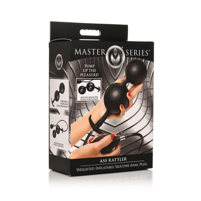 MASTER SERIES - ASS RATTLER WEIGHTED INFLATABLE ANAL BALLS