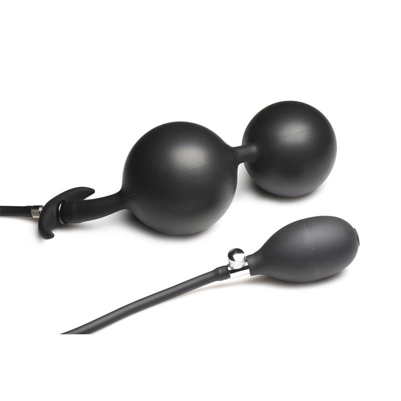 MASTER SERIES - ASS RATTLER WEIGHTED INFLATABLE ANAL BALLS