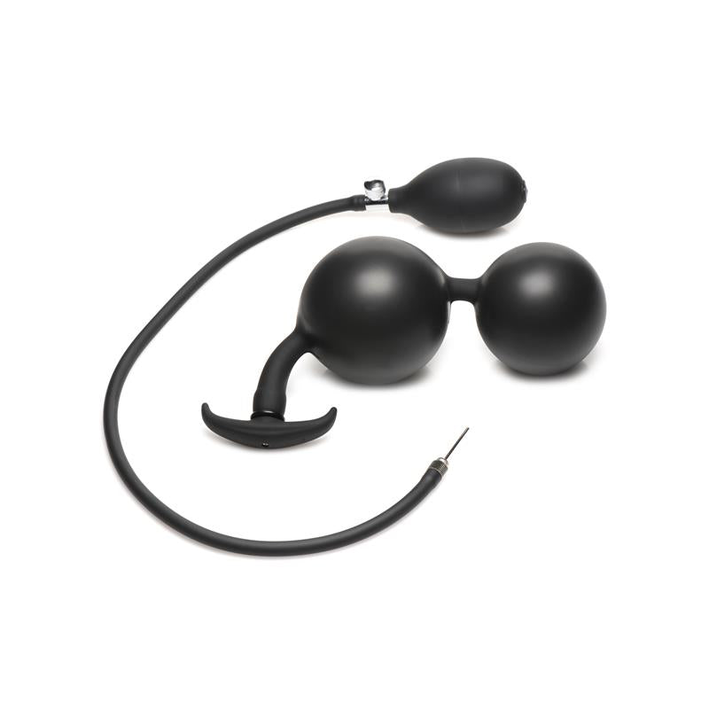 MASTER SERIES - ASS RATTLER WEIGHTED INFLATABLE ANAL BALLS