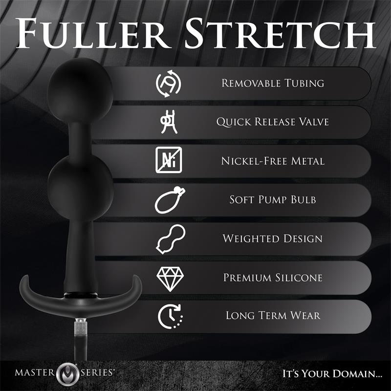 MASTER SERIES - ASS RATTLER WEIGHTED INFLATABLE ANAL BALLS