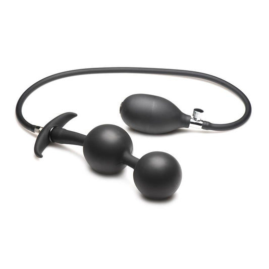 MASTER SERIES - ASS RATTLER WEIGHTED INFLATABLE ANAL BALLS