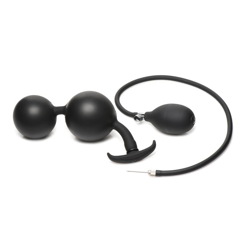 MASTER SERIES - ASS RATTLER WEIGHTED INFLATABLE ANAL BALLS