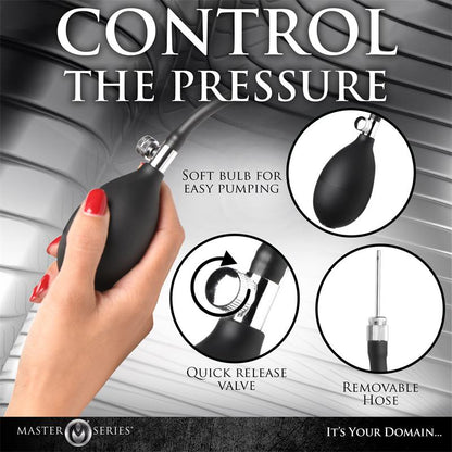 MASTER SERIES - ASS RATTLER WEIGHTED INFLATABLE ANAL BALLS