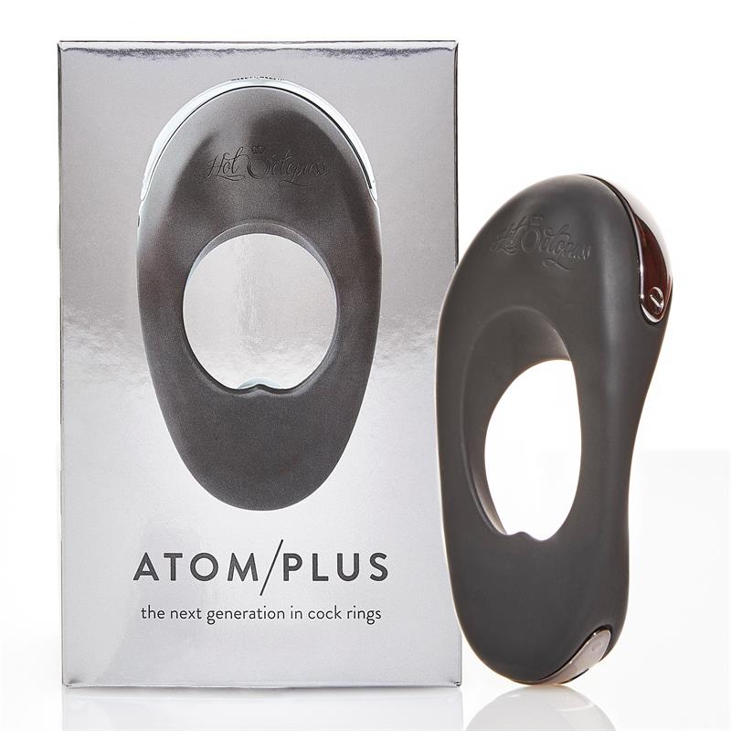 HOT OCTOPUSS - ATOM PLUS VIRBRATING PENIS RING AND PERIANAL STIMULATOR BLACK