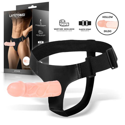 HARNESS COLLECTION LATETOBED - ATOOR DETACHABLE STRAP-ON WITH HOLLOW DILDO
