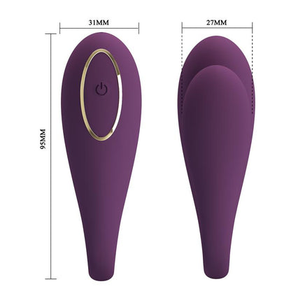 PRETTYLOVE - AUGUST VIBRADOR DE PAREJAS APP REMOTE LILA CL12