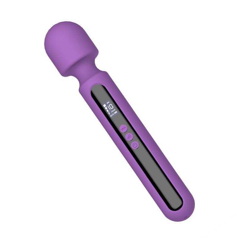 DIGITAL - AURA WAND MASSAGER WITH DIGITAL LED SCREEN, BIG SIZE AND POWERFULL 29.5 CM