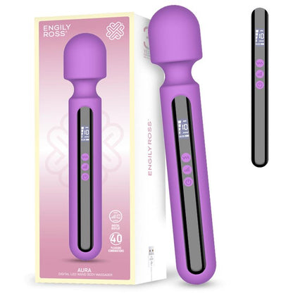 DIGITAL - AURA WAND MASSAGER WITH DIGITAL LED SCREEN, BIG SIZE AND POWERFULL 29.5 CM
