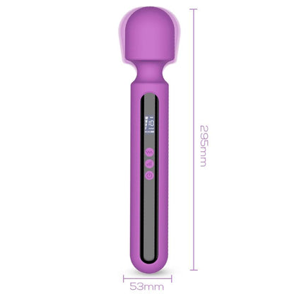 DIGITAL - AURA WAND MASSAGER WITH DIGITAL LED SCREEN, BIG SIZE AND POWERFULL 29.5 CM