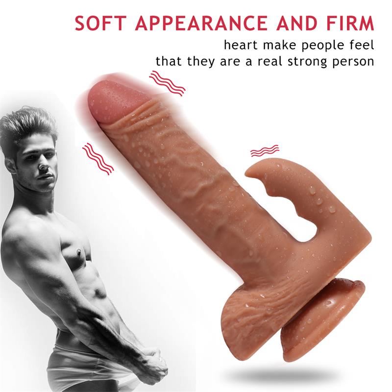 SHEQU - AUSTIN DILDO WITH 10 MODES OF VIBRATION AND CLITORIS STIMULATOR