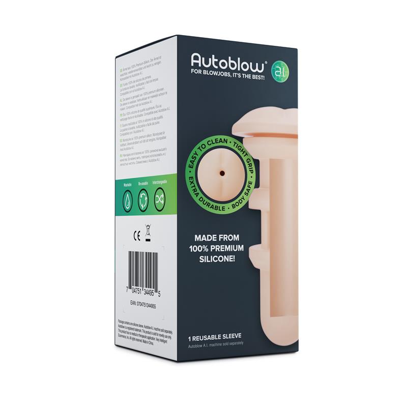 AUTOBLOW - A.I. SILICONE ANUS SLEEVE
