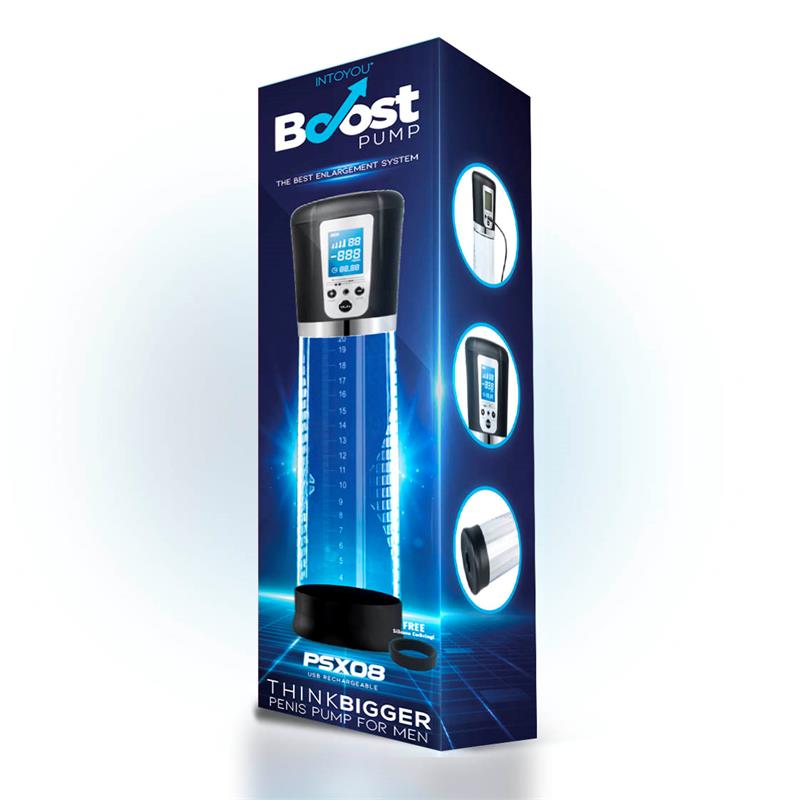 BOOST PUMPS - AUTOMATIC PENIS PUMP WITH LCD SCREEN PSX08 USB