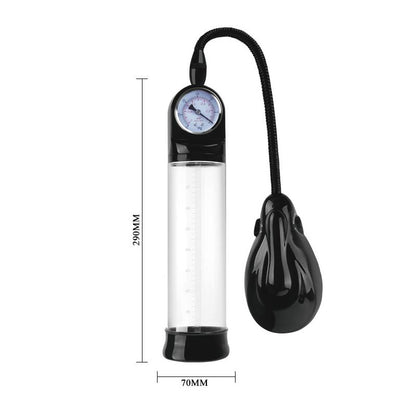 PRETTYLOVE - AUTOMATIC PENIS PUMP WITH PRESSURE GAUGE ALEXANDER
