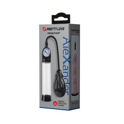 PRETTYLOVE - AUTOMATIC PENIS PUMP WITH PRESSURE GAUGE ALEXANDER