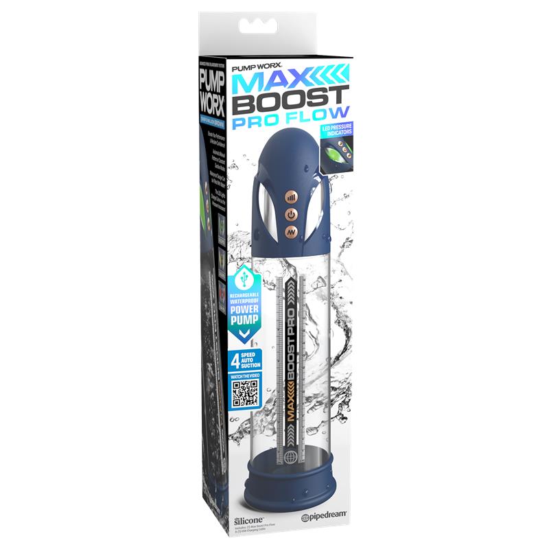 PUMPWORX - AUTOMATIC STROKER MAX BOOST PRO FLOW BLUE