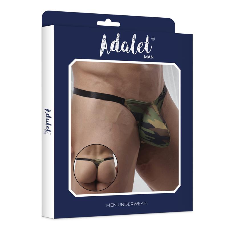 ADALET MAN - AXEL THONG LOW-RISE CAMOUFLAGE