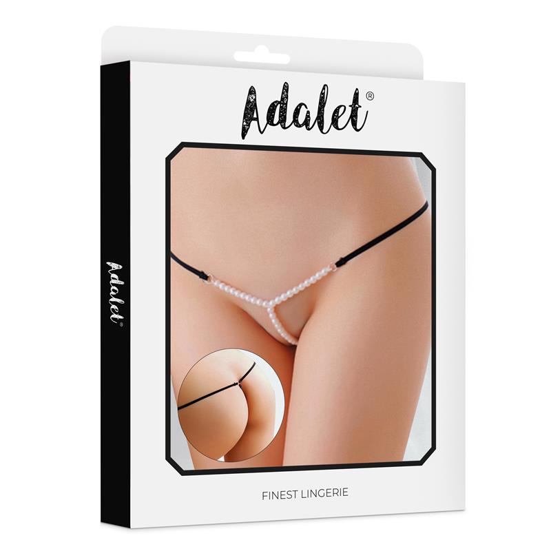 ADALET LINGERIE - AYLA THONG WITH PEARL ONE SIZE