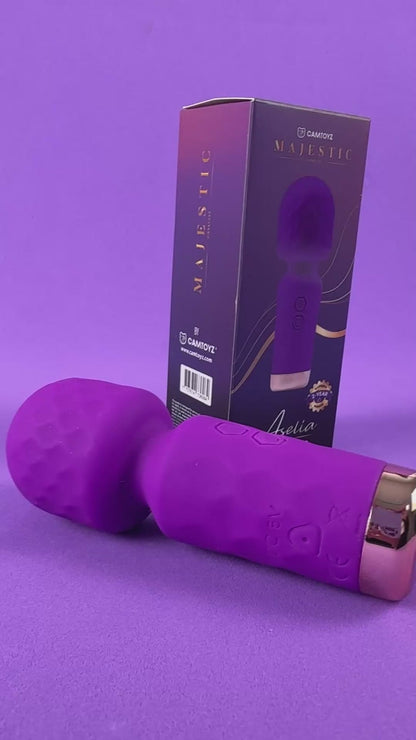 CAMTOYZ - MAJESTIC ASELIA MINI WAND VIBRATOR