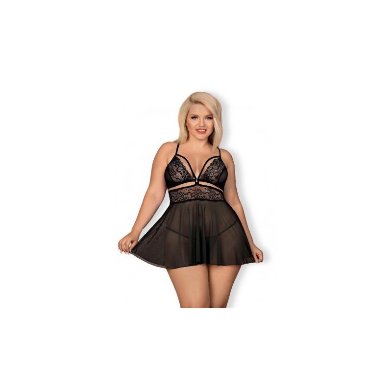 OBSESSIVE - BABYDOLL AND THONG SET