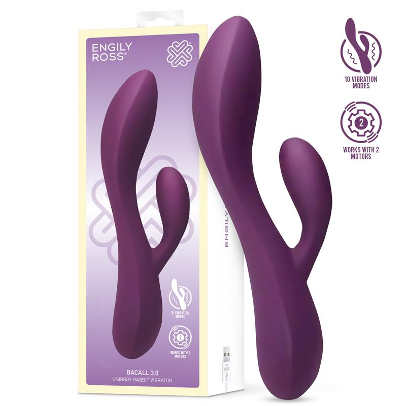 ENGILY ROSS - BACALL 3.0 VIBE INJECTED LIQUIFIED SILICONE DOUBLE MOTOR USB