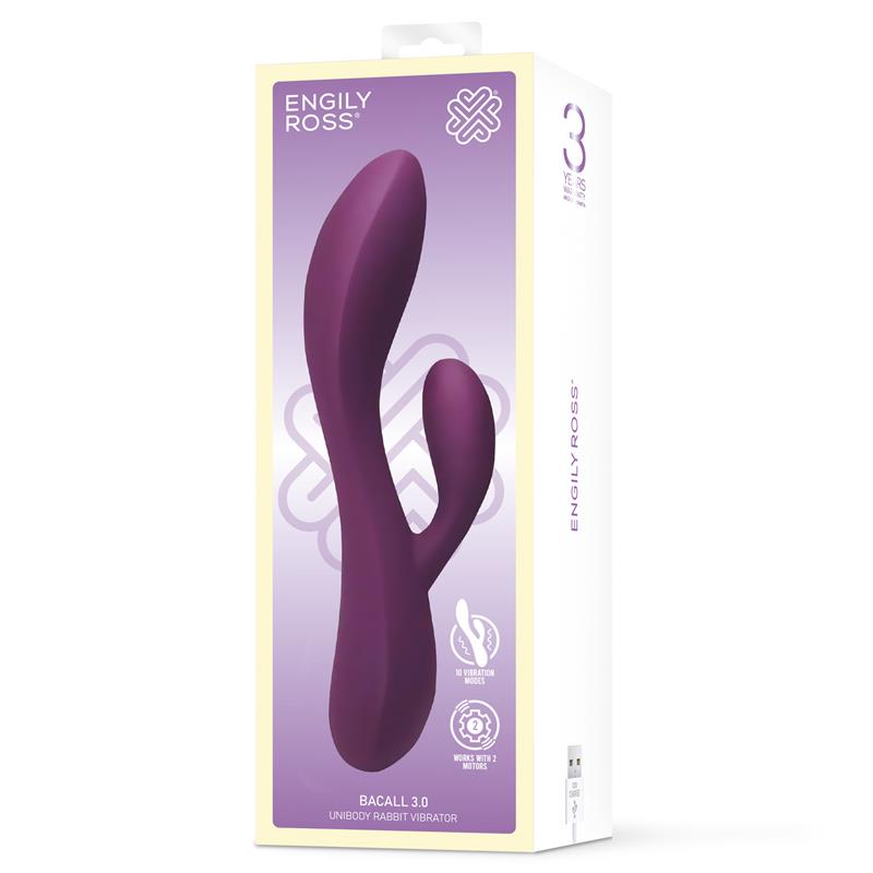 ENGILY ROSS - BACALL 3.0 VIBE INJECTED LIQUIFIED SILICONE DOUBLE MOTOR USB