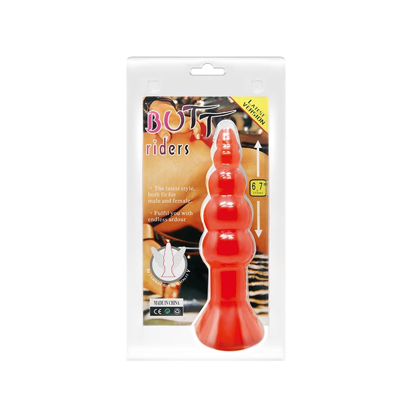 BAILE - BULBOUS SHAPED BUTT PLUG ORANGE