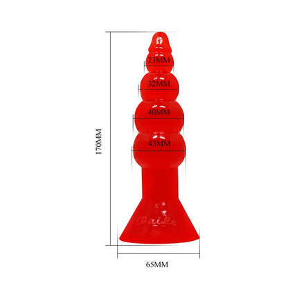 BAILE - BULBOUS SHAPED BUTT PLUG ORANGE