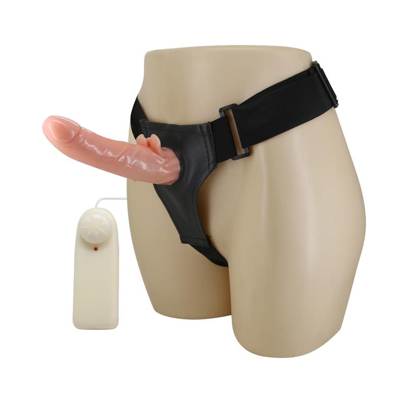 BAILE - DILDO STRAP-ON WITH REMOTE CONTROL 18 CM