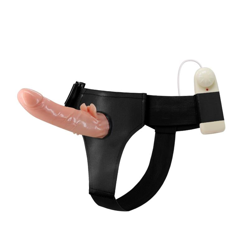 BAILE - DILDO STRAP-ON WITH REMOTE CONTROL 18 CM