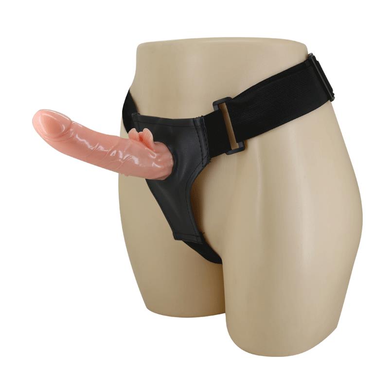 BAILE - DILDO STRAP-ON WITH REMOTE CONTROL 18 CM