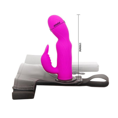 BAILE - DILDO ARNÉS MORADO 15 CM