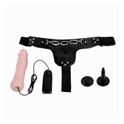BAILE - STRAP-ON VIBRATING DILDO FLESH 18.5 CM